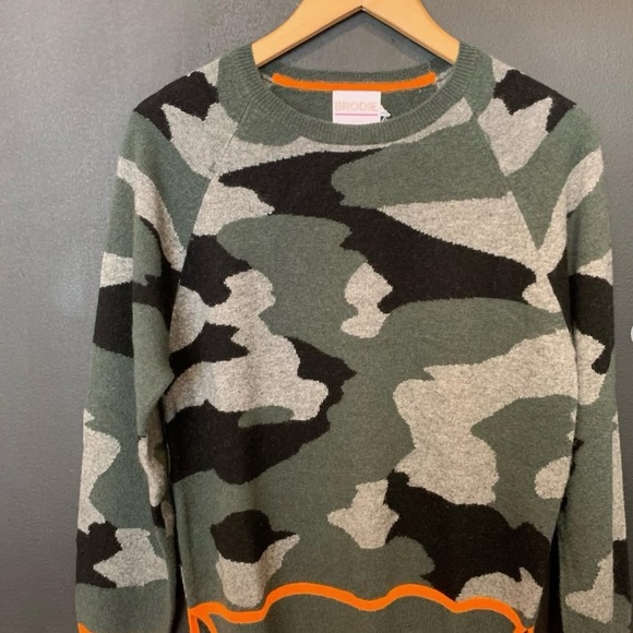 Brodie cashmere Coco Camo sweater. 100% Mongolian cashmere - Picture 2 of 7
